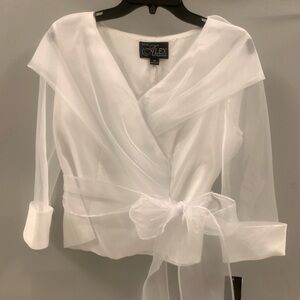 Alex Evenings elegant chiffon top.